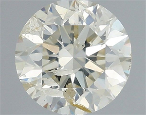 Picture of Natural Diamond 0.50 Carats, Round with Very Good Cut, L Color, I1 Clarity and Certified by IGI