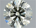Natural Diamond 0.50 Carats, Round with Very Good Cut, N Color, SI2 Clarity and Certified by IGI