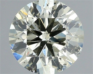 Picture of Natural Diamond 0.50 Carats, Round with Very Good Cut, N Color, SI2 Clarity and Certified by IGI
