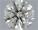 Diamante Natural 0.75 quilates, Redondo , Color K, claridad I1 y certificado IGI