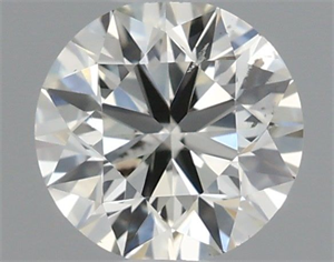 Picture of Natural Diamond 0.40 Carats, Round with Excellent Cut, I Color, SI2 Clarity and Certified by IGI