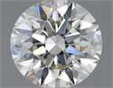 Natural Diamond 0.40 Carats, Round with Excellent Cut, I Color, SI2 Clarity and Certified by IGI