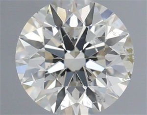 Picture of Natural Diamond 0.40 Carats, Round with Excellent Cut, I Color, SI2 Clarity and Certified by IGI