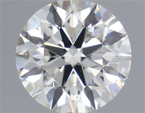 Picture of Natural Diamond 0.40 Carats, Round with Excellent Cut, I Color, SI2 Clarity and Certified by IGI
