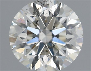 Picture of Natural Diamond 0.40 Carats, Round with Excellent Cut, I Color, SI2 Clarity and Certified by IGI