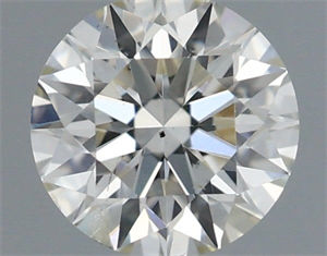 Picture of Natural Diamond 0.41 Carats, Round with Excellent Cut, I Color, SI2 Clarity and Certified by IGI