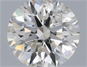 Natural Diamond 0.40 Carats, Round with Excellent Cut, I Color, I1 Clarity and Certified by IGI