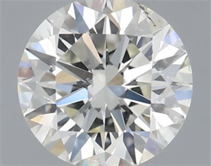 Picture of Natural Diamond 0.40 Carats, Round with Excellent Cut, I Color, SI2 Clarity and Certified by IGI