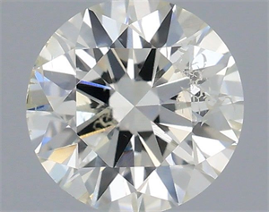 Picture of Natural Diamond 0.40 Carats, Round with Excellent Cut, I Color, SI2 Clarity and Certified by IGI