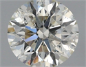 Natural Diamond 0.40 Carats, Round with Excellent Cut, J Color, SI2 Clarity and Certified by IGI