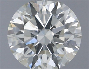 Picture of Natural Diamond 0.40 Carats, Round with Excellent Cut, J Color, SI2 Clarity and Certified by IGI