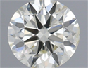 Natural Diamond 0.40 Carats, Round with Excellent Cut, J Color, SI2 Clarity and Certified by IGI
