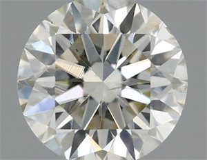 Picture of Natural Diamond 0.40 Carats, Round with Excellent Cut, J Color, SI2 Clarity and Certified by IGI