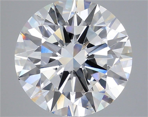 Picture of Lab Grown Diamond 7.03 Carats, Round with Ideal Cut, E Color, VVS2 Clarity and Certified by IGI