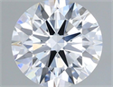 Lab Grown Diamond 1.17 Carats, Round with Ideal Cut, D Color, VVS2 Clarity and Certified by IGI