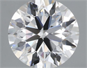 Lab Grown Diamond 1.09 Carats, Round with Excellent Cut, D Color, VS2 Clarity and Certified by IGI