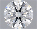 Lab Grown Diamond 1.04 Carats, Round with Ideal Cut, E Color, VVS2 Clarity and Certified by IGI