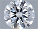 Lab Grown Diamond 1.05 Carats, Round with Ideal Cut, D Color, VVS1 Clarity and Certified by IGI