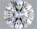 Lab Grown Diamond 1.02 Carats, Round with Ideal Cut, D Color, VVS1 Clarity and Certified by IGI