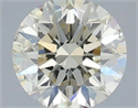 Natural Diamond 0.40 Carats, Round with Excellent Cut, K Color, SI1 Clarity and Certified by IGI