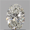 Natural Diamond 0.51 Carats, Oval with  Cut, H Color, VS1 Clarity and Certified by GIA