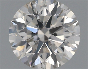 Picture of Natural Diamond 0.52 Carats, Round with Excellent Cut, J Color, SI2 Clarity and Certified by IGI