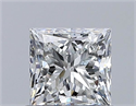 Natural Diamond 0.67 Carats, Princess with  Cut, G Color, VVS2 Clarity and Certified by GIA