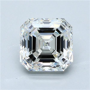 Picture of Natural Diamond 3.75 Carats, Asscher with  Cut, H Color, VVS2 Clarity and Certified by GIA