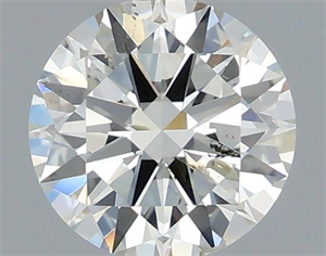 Foto Diamante Natural 0.58 quilates, Redondo , Color J, claridad SI2 y certificado IGI de