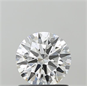 Lab Grown Diamond 1.02 Carats, Round with Ideal Cut, D Color, VS1 Clarity and Certified by IGI