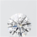 Lab Grown Diamond 1.01 Carats, Round with Ideal Cut, D Color, VS1 Clarity and Certified by IGI