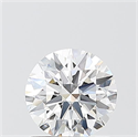 Lab Grown Diamond 1.06 Carats, Round with Ideal Cut, D Color, VS1 Clarity and Certified by IGI