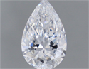 Diamante Natural 0.73 quilates, De pera , Color D, claridad SI1 y certificado GIA