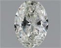 Natural Diamond 0.72 Carats, Oval with  Cut, I Color, I1 Clarity and Certified by GIA