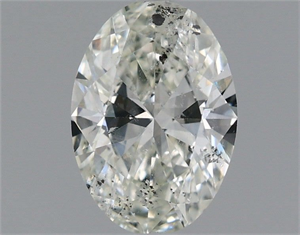 Picture of Natural Diamond 0.72 Carats, Oval with  Cut, I Color, I1 Clarity and Certified by GIA