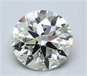 Natural Diamond 1.70 Carats, Round with Excellent Cut, J Color, VVS2 Clarity and Certified by GIA