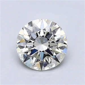Picture of Natural Diamond 1.01 Carats, Round with Excellent Cut, I Color, VVS1 Clarity and Certified by GIA