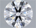 Lab Grown Diamond 1.44 Carats, Round with Ideal Cut, E Color, VS2 Clarity and Certified by IGI