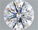 Lab Grown Diamond 1.33 Carats, Round with Excellent Cut, D Color, VVS2 Clarity and Certified by IGI