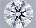 Lab Grown Diamond 1.36 Carats, Round with Ideal Cut, D Color, VS1 Clarity and Certified by IGI