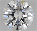 Lab Grown Diamond 1.53 Carats, Round with Excellent Cut, E Color, VS1 Clarity and Certified by IGI