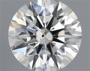 Picture of Natural Diamond 0.42 Carats, Round with Excellent Cut, H Color, SI1 Clarity and Certified by IGI