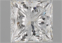 Natural Diamond 1.53 Carats, Princess with  Cut, G Color, VS2 Clarity and Certified by GIA