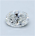 Natural Diamond 3.50 Carats, Oval with  Cut, E Color, VS2 Clarity and Certified by GIA
