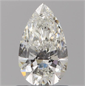 Diamante Natural 0.76 quilates, De pera , Color H, claridad VVS1 y certificado GIA