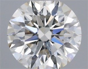 Picture of Natural Diamond 0.40 Carats, Round with Excellent Cut, I Color, SI2 Clarity and Certified by IGI