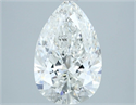 Natural Diamond 2.50 Carats, Pear with  Cut, G Color, SI2 Clarity and Certified by IGI