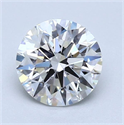 Natural Diamond 1.01 Carats, Round with Excellent Cut, F Color, SI2 Clarity and Certified by GIA