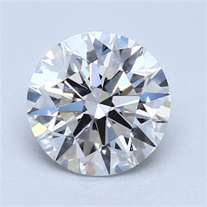 Picture of Natural Diamond 1.01 Carats, Round with Excellent Cut, F Color, SI2 Clarity and Certified by GIA