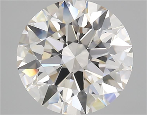 Picture of Natural Diamond 4.14 Carats, Round with Excellent Cut, I Color, IF Clarity and Certified by GIA